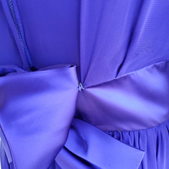 Vintage 50s/60s Union Label Violet Blue Party Dress from Toby Lynn - Picture 11 of 15